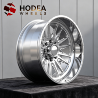 Jantes forgées chromées HODEA Deep Dish, lot de 4, compatibles Dodge Challenger Charger, lèvre polie, écrous antivol, support OEM/ODM