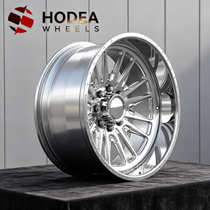 Rines Forjados Cromados HODEA Deep Dish, Juego de 4 Piezas, Compatibles con Dodge Challenger Charger, Borde Pulido, Tuercas Antirrobo, Compatible con OEM/ODM - Product Image 1