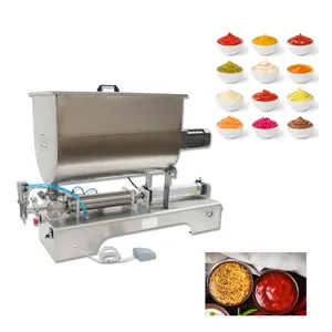 Máquina de llenado de pasta de salsa de alta densidad, mezcladora profesional Horizontal tipo U, CON MEZCLADOR