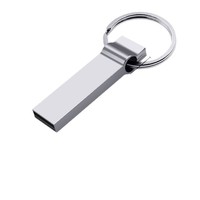 Nouvelle clé USB porte-clés en métal 16 Go/8 Go avec gravure de logo client USB 2.0/3.0 et garantie d'un an