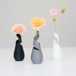 3d打印oem dropshipping高级pla北欧艺术花瓶家用3D打印花瓶