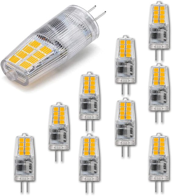 G4 Bi-Pin Base 1.5W (20W Halogen Bulb Equivalent) AC/DC 12V No Flicker G4 Series LED SMD Bulbs