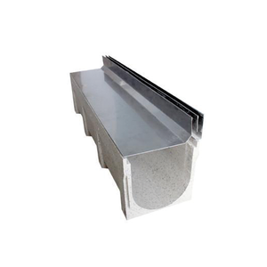 Bricolage A15 canal en résine pour piétons Drainage fente pour eau de pluie canal d'accès de vidange 1000mm avec couvercle de grille à fente en acier inoxydable - Product Image 3