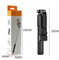 Trépied 3-en-1 avec lumière LED, télécommande Bluetooth, support de téléphone extensible 71 cm pour iPhone Android, streaming en direct, vlog
