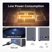 UGREEN NASync DH2300 NAS de Escritorio de 2 Bahías, Capacidad de 60 TB, 8 GB de RAM LPDDR5, 1 GbE, 4K HDMI, Almacenamiento Conectado a la Red para Principiantes
