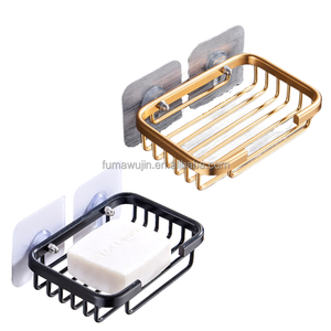 Aluminum Ally <strong>Wall</strong> Mounted <strong>Wire</strong> Basket Soap Dish <strong>Holder</strong> Hollow Out Drain Basket Sponge Soap <strong>Holder</strong> - Product Image 1