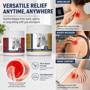 Crème Corporelle en Gros OEM Pferdebalsam <span class=keywords><strong>Baume</strong></span> de Marron d'Inde Gel Chauffant Extra Fort pour Relaxation et Apaisement Musculaire Gel de Massage Chauffant - Product Image 2