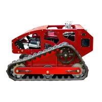 Tondeuse à gazon industrielle à essence à rotation zéro à télécommande 4 temps avec débroussailleuse et robot de coupe d'herbe Moteur 250cc