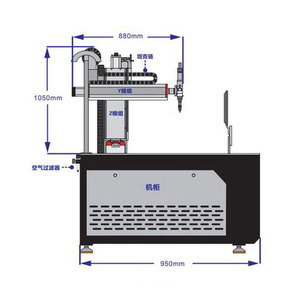 เครื่องเชื่อมไฟเบอร์เลเซอร์แบบโต๊ะอัตโนมัติ CNC ขนาด 1510 มม. x 1810 มม. ความแม่นยำสูงสำหรับท่อสแตนเลสและอะลูมิเนียม - Product Image 2