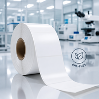 Etiquetas de Código de Barras Térmicas Autoadhesivas, Resistentes al Agua, al Aceite y a los Arañazos, Etiquetas de Precio de Papel para Supermercados y Comercios Minoristas