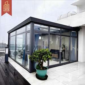 Couverture <span class=keywords><strong>de</strong></span> <span class=keywords><strong>piscine</strong></span> en verre boîtier rétractable maison <span class=keywords><strong>de</strong></span> natation porche étanche coupe-vent similaire à un abri à baldaquin à usage multiple véranda - Product Image 1