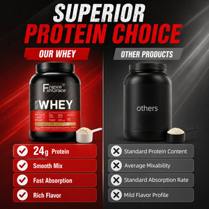 <span class=keywords><strong>Proteine</strong></span> del Siero di Latte Personalizzate per Aumento della Massa Muscolare, Senza OGM, Senza Glutine, Gusto Vaniglia per Adulti - Product Image 3