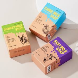 Savon artisanal <span class=keywords><strong>au</strong></span> <span class=keywords><strong>lait</strong></span> de chèvre et à l'huile essentielle <span class=keywords><strong>d</strong></span>'acide kojique - Anti-pelliculaire, éclaircissant, hydratant, shampoing et savon nettoyant pour le corps en barre, en boîte - Product Image 4