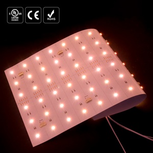 New Hot Bán LED tấm cuttable 24V RGBW 12V LED trần ánh sáng Bảng điều chỉnh ma trận 3LED/cut LED bảng điều chỉnh SMD5050 LED tấm ánh sáng - Product Image 1