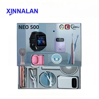 Conjunto de Regalo Premium Todo en Uno: Ventilador de Mano NEO500, Auriculares TWS, Cepillo de Dientes, Banco de Energía y Reloj Inteligente