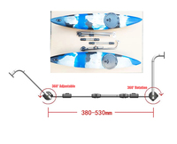 Pièces en nylon Tube de support réglable en acier inoxydable 304 uniquement (ne pas inclure le flotteur)