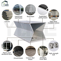 Dortoir préfabriqué durable personnalisé, hébergement rapide, logement d'urgence, maison conteneur