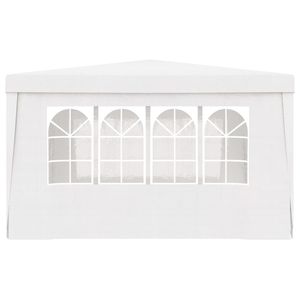 White 13.1'x13.1' Wedding Party <b>Tent</b> With Side Walls Aluminum <b>Frame</b> Quick Opening Outdoor Use - Product Image 5