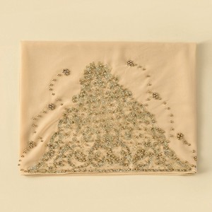 Ethnic Style Headscarf Chiffon <b>Beaded</b> Long <b>Scarf</b> Fashionable Popular Shawl Headscarf <b>Wholesale</b> Classic Chiffon Hijab - Product Image 5