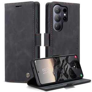 Custodia a Portafoglio in Pelle Caseme con Supporto per <span class=keywords><strong>Samsung</strong></span> <span class=keywords><strong>Galaxy</strong></span> S26 Ultra S25 Edge S24 Plus S23 FE S22 S21 e <span class=keywords><strong>Samsung</strong></span> S10 S9 - Product Image 1