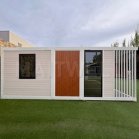 Maison conteneur pliable isolée de style personnalisé, extensible, modulaire, préfabriquée, résistante au vent, pour une utilisation longue durée
