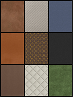 Ensemble de chambre à coucher moderne modulaire en cuir sur mesure, dernière conception, avec porte de placard, pour hôtels et centres commerciaux