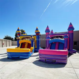 Vendita calda per bambini all'aperto cina castello di salto scivoli d'acqua moonwalk gonfiabili casa di rimbalzo per comprare