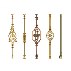 Bán Chạy Nhất Phật Sơn Nhà Sản Xuất Mạ Vàng Baluster Vàng Brass Cầu Thang Tay Vịn - Product Image 1