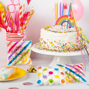 Kim loại kẹo Túi 5.5x5.5 tự niêm phong CPP bền phẳng túi cho bao bì cầu vồng giấy bóng kính xử lý Valentine của món quà - Product Image 4