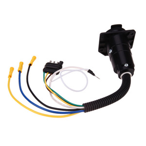 Trailer <b>Plug</b> <b>Adapter</b> 4 Pin To 7 Pin Converter <b>Power</b> Supply For Car Rv Taillight Signal Connection - Product Image 3