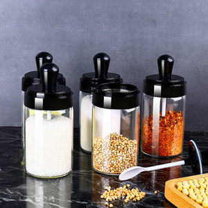 Top Quality Storage Best Price Mumu Air Tight Plasitc With Spoon Seasoning Spice Jar