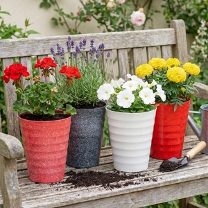 Fournisseur certifié, pots de plantes ronds en plastique PP écologiques et durables, multicolores, logo personnalisé accepté, commande en gros - Product Image 6