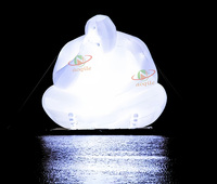 Publicité Extérieure Modèle Gonflable Personnalisé Led Art Gonflable Corps Humain Éclairage Éclairage