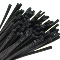 Bâton de diffuseur d'huiles essentielles pour la maison Bâtons de roseau de couleur naturelle Tiges de rotin synthétiques 3mm 4mm 5mm 6mm Désodorisants noirs et blancs