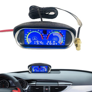 2 <span class=keywords><strong>in</strong></span> <span class=keywords><strong>1</strong></span> LCD 자동차 수온 전압 게이지 센서 10mm 미터 전압계 전압 디지털 수평 온도 게이지 - Product Image 2
