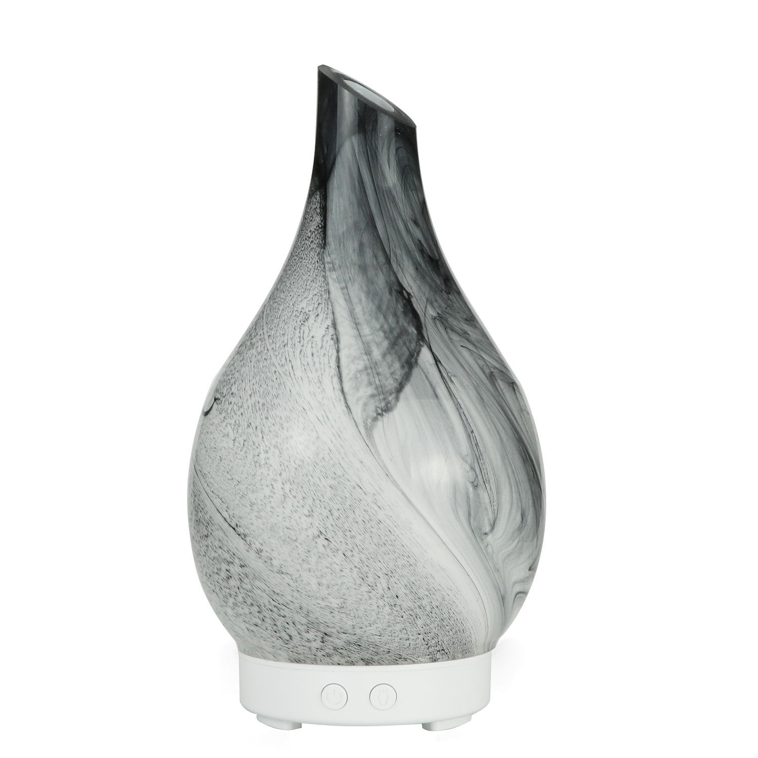BL001 Verre gris avec base blanche