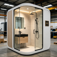 OEM ODM Furnitur Kamar Mandi Prefabrikasi Ukuran Kustom Modular untuk Proyek Villa