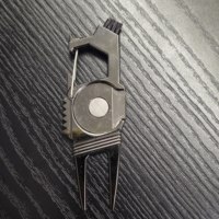 Outil de réparation de divots de golf multifonctionnel personnalisé en métal, magnétique, vierge, avec marqueur de balle, vente en gros OEM ODM