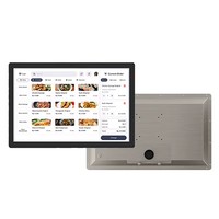 Nuevo Pantalla Táctil LCD de 15.6 Pulgadas y 1080P para Señalización Digital Android, Cartel Publicitario, Tienda Minorista, Cocina, Kiosco de Autoservicio