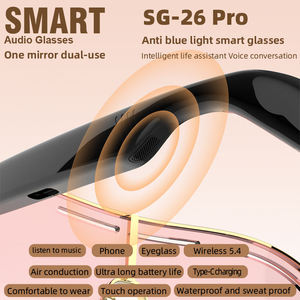 แว่นตาอัจฉริยะระดับมืออาชีพ ป้องกันแสงสีฟ้า BT5.4 รองรับการฟังเพลงและการโทร ระบบส่งเสียงผ่านอากาศ ป้องกันรังสียูวี คุณภาพเสียงระดับ HiFi - Product Image 6
