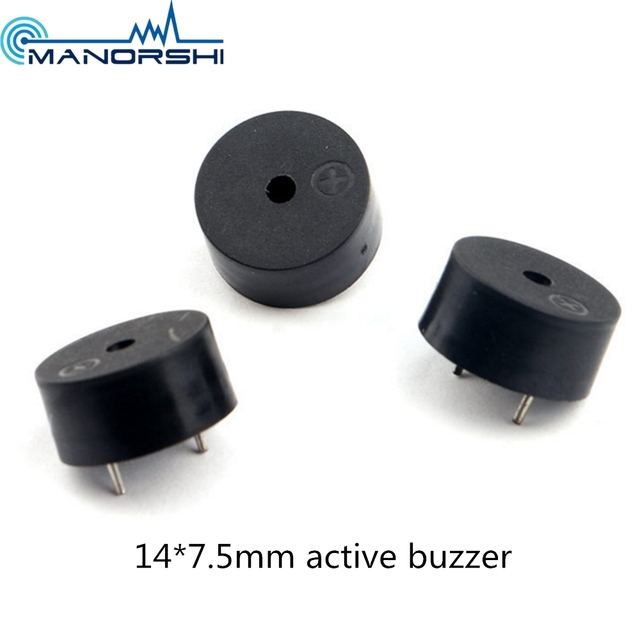 MANORSHI MSPS14A 12V DC 4KHz Passive Pin Type Micro Piezo Transducer Buzzer Alarm Reminder DIY Circuit Projects