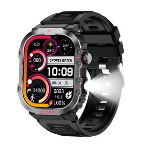 G45 BT Smartwatch Ba quốc phòng Tính năng nói chuyện TFT màn hình Heart Rate oximetry huyết áp giám sát ngọn đuốc Silicone ban nhạc - Product Image 3