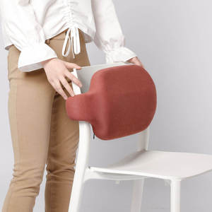 Coussin lombaire LIANDA BC-045, coussin de soutien dorsal en mousse à mémoire de forme pour chaise de bureau - Product Image 2