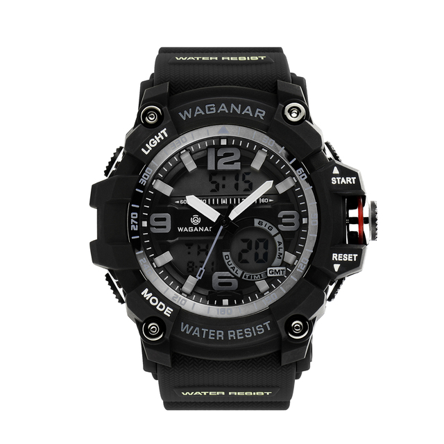 8013 New Men's Digital Sports Watch Business Fitness Electronic Multifunctional Fashion Outdoor Water Resistant Watches for Men