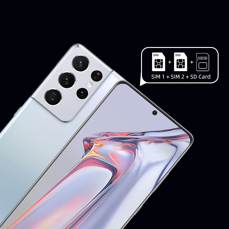 Высококачественные смартфоны S21 ultra 4g HD экран телефон Android goophone телефоны мобильный телефон