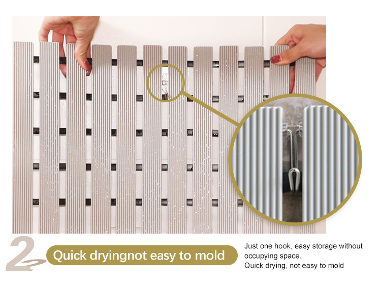 Manufacturer Shower Non Slip Bathroom anti slip extra long large bath mat(图8)