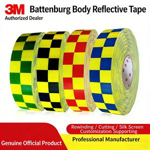 Autocollant réfléchissant de qualité diamant 3M - Autocollant de sécurité à motif Battenberg pour voiture et <span class=keywords><strong>moto</strong></span> - Product Image 4