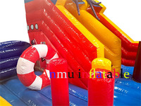 Vente de trampoline et toboggan gonflables sur le thème du zoo, en PVC, préférés des enfants. Taille personnalisable disponible.