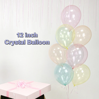 Ballons en Cristal Pastel 10 12 pouces Cristal Latex Ballons Baby Shower Anniversaire Fête Décor Arc-en-Ciel Cristal Pastel Ballons en Latex