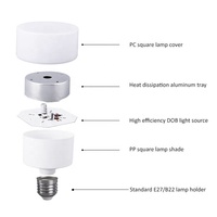 Ampoules LED E27 20W/30W/40W, minces, cylindriques, en PBT+PP, mini-lampe colonne, culot B22, angle de faisceau 120°, température de couleur 3000K/6500K/8000K, certifiées CE